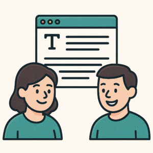 Two people who like high-quality website content