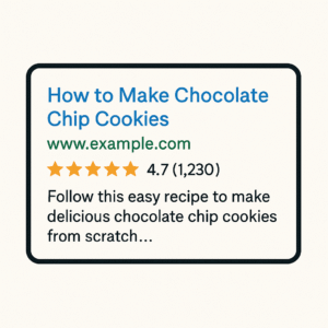 Schema markup added to HTML of page for SEO